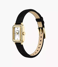 Raquel Two-Hand Black Velvet Watch