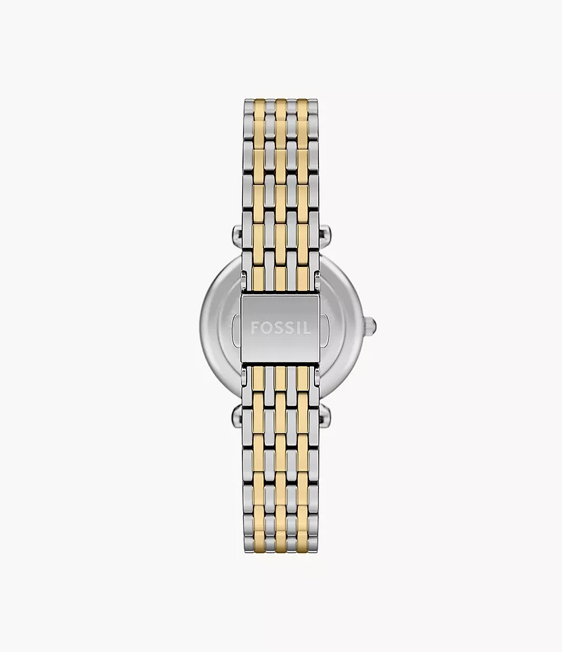 Carlie Three-Hand Two-Tone Stainless Steel Watch
