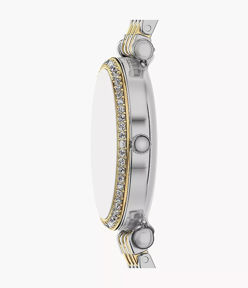 Carlie Three-Hand Two-Tone Stainless Steel Watch