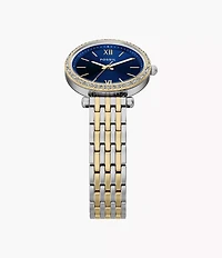Carlie Three-Hand Two-Tone Stainless Steel Watch