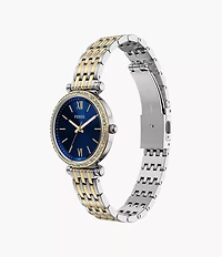 Carlie Three-Hand Two-Tone Stainless Steel Watch
