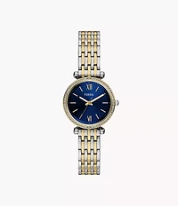 Carlie Three-Hand Two-Tone Stainless Steel Watch