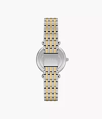 Carlie Mini Three-Hand Two-Tone Stainless Steel Watch