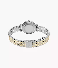Carlie Mini Three-Hand Two-Tone Stainless Steel Watch
