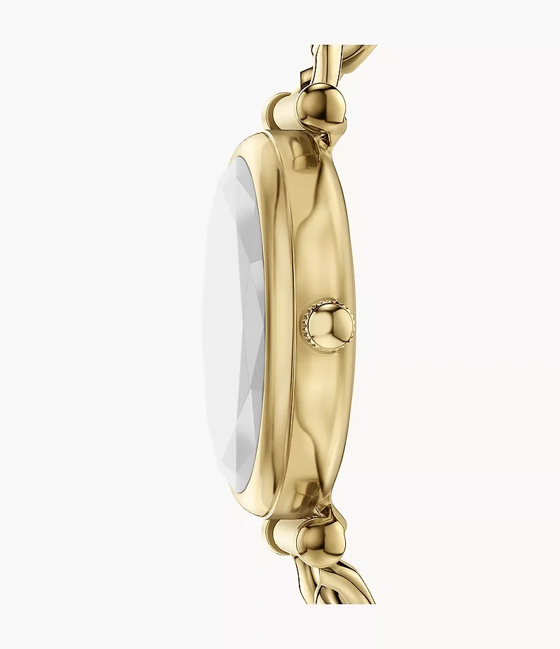 Carlie Three-Hand Gold-Tone Stainless Steel Watch
