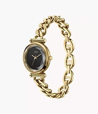 Carlie Three-Hand Gold-Tone Stainless Steel Watch