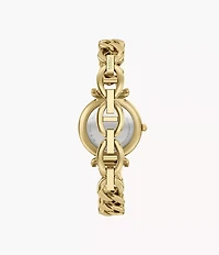 Carlie Mini Three-Hand Gold-Tone Stainless Steel Watch