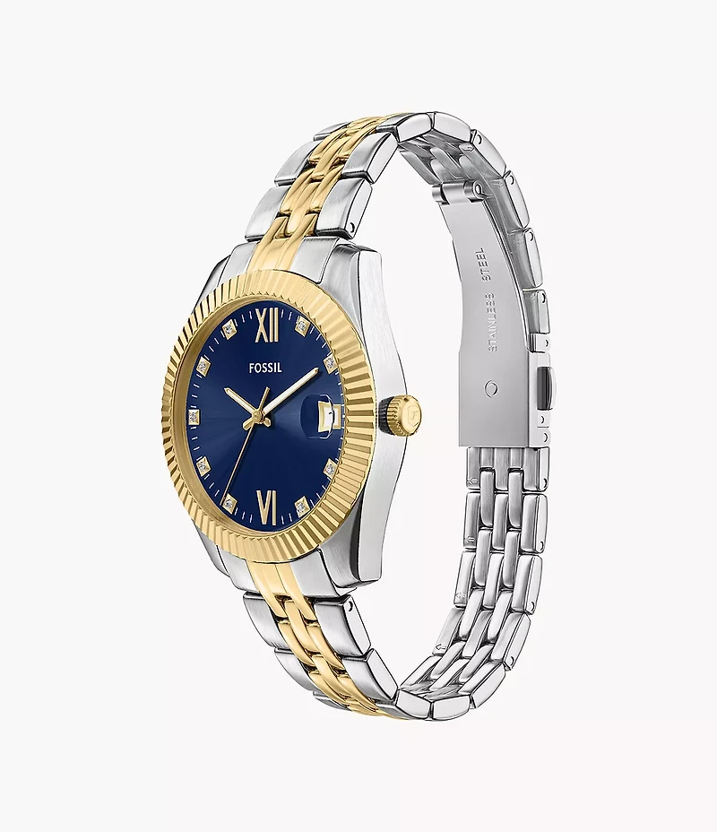 Scarlette Three-Hand Two-Tone Stainless Steel Watch