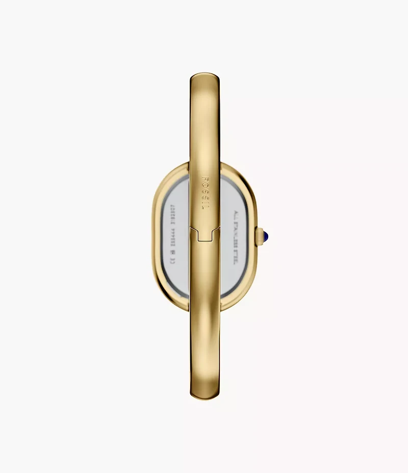 Sloan Three-Hand Gold-Tone Stainless Steel Bangle Watch