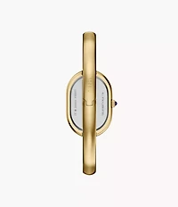 Sloan Three-Hand Gold-Tone Stainless Steel Bangle Watch