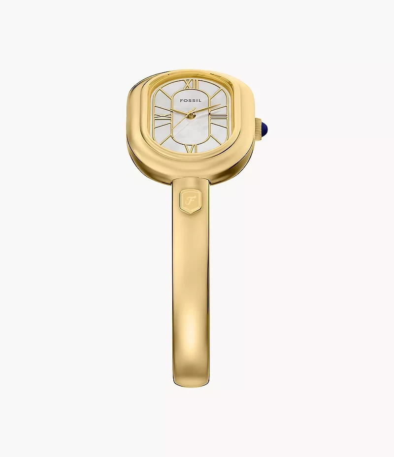 Sloan Three-Hand Gold-Tone Stainless Steel Bangle Watch