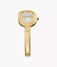 Sloan Three-Hand Gold-Tone Stainless Steel Bangle Watch
