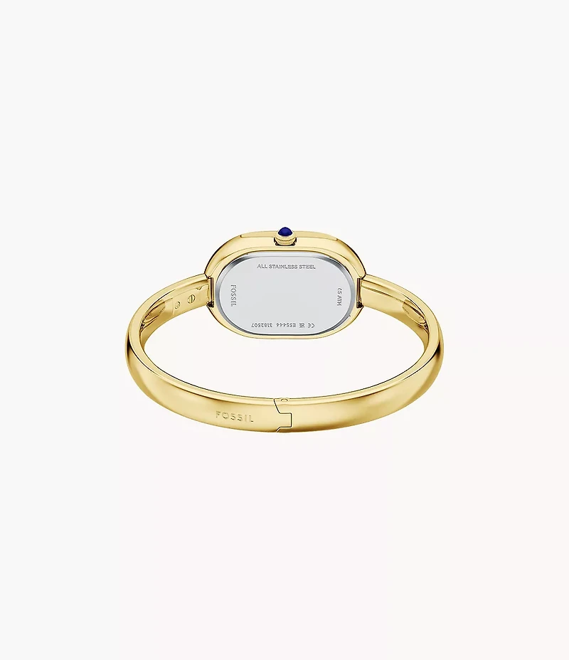 Sloan Three-Hand Gold-Tone Stainless Steel Bangle Watch