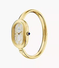 Sloan Three-Hand Gold-Tone Stainless Steel Bangle Watch