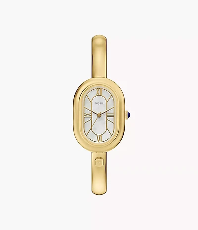 Sloan Three-Hand Gold-Tone Stainless Steel Bangle Watch