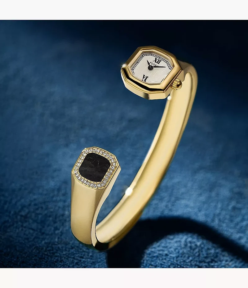 Harlow Two-Hand Gold-Tone Stainless Steel Watch