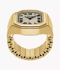 Harlow Watch Ring Two-Hand Gold-Tone Stainless Steel Watch