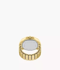 Harlow Watch Ring Two-Hand Gold-Tone Stainless Steel Watch