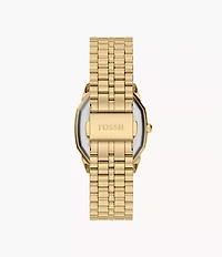 Harlow Three-Hand Gold-Tone Stainless Steel Watch