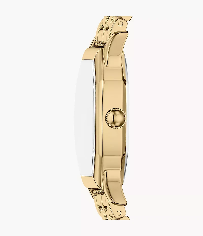 Harlow Three-Hand Gold-Tone Stainless Steel Watch
