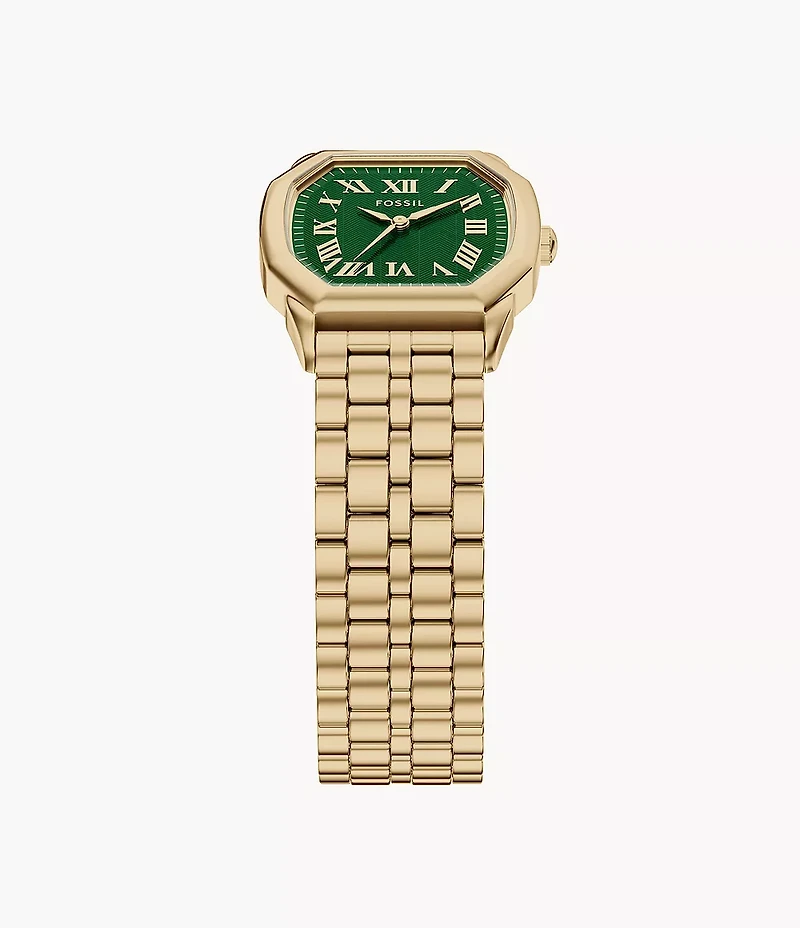 Harlow Three-Hand Gold-Tone Stainless Steel Watch