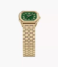 Harlow Three-Hand Gold-Tone Stainless Steel Watch