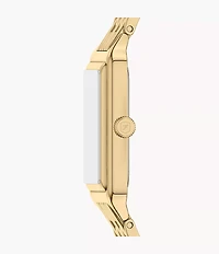 Raquel Three-Hand Gold-Tone Stainless Steel Watch