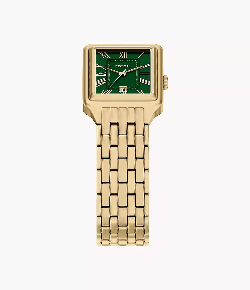 Raquel Three-Hand Gold-Tone Stainless Steel Watch