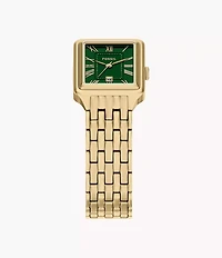 Raquel Three-Hand Gold-Tone Stainless Steel Watch