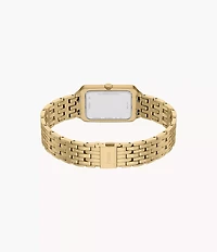 Raquel Three-Hand Gold-Tone Stainless Steel Watch
