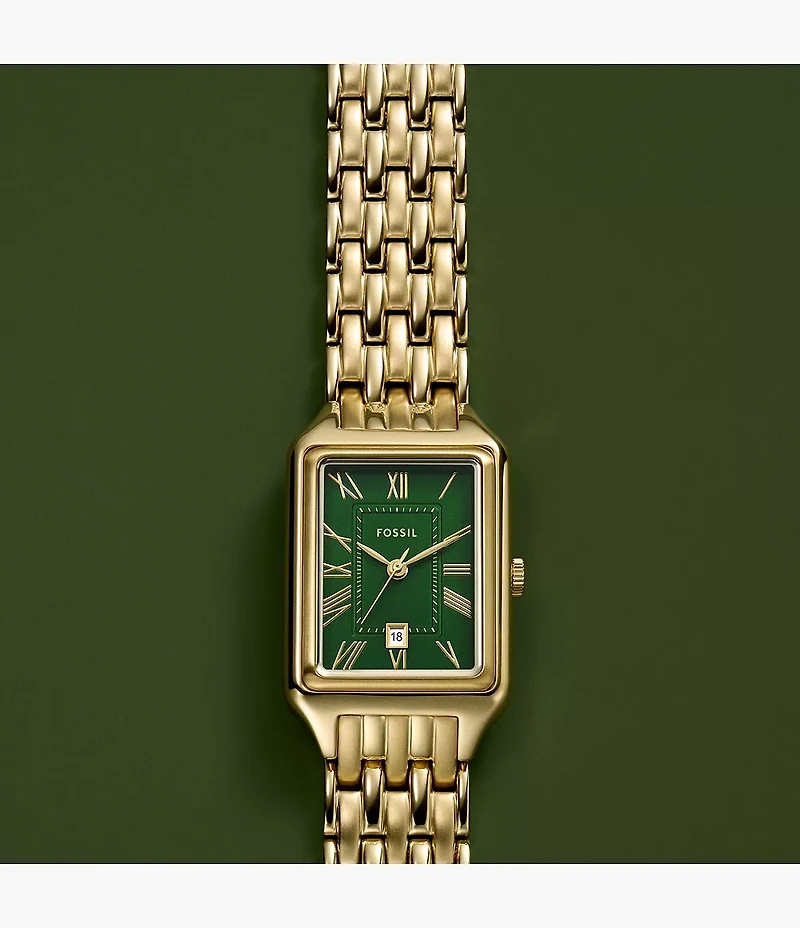 Raquel Three-Hand Gold-Tone Stainless Steel Watch