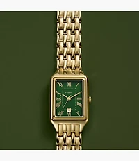 Raquel Three-Hand Gold-Tone Stainless Steel Watch