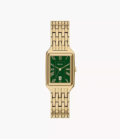 Raquel Three-Hand Gold-Tone Stainless Steel Watch
