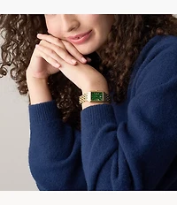 Raquel Three-Hand Gold-Tone Stainless Steel Watch
