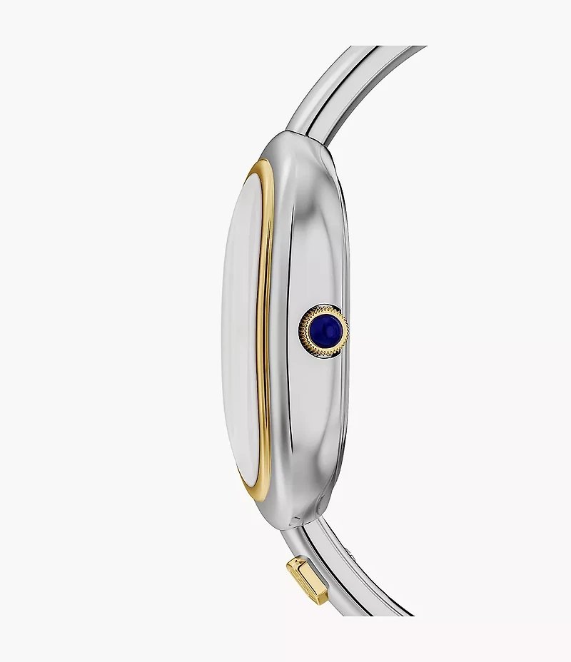 Sloan Three-Hand Stainless Steel Watch Bangle