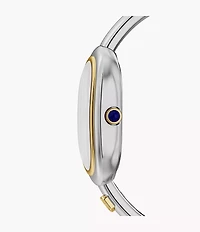 Sloan Three-Hand Stainless Steel Watch Bangle