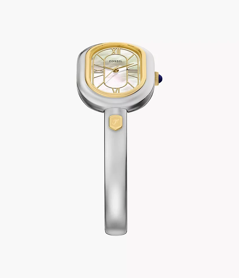 Sloan Three-Hand Stainless Steel Watch Bangle