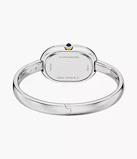 Sloan Three-Hand Stainless Steel Watch Bangle