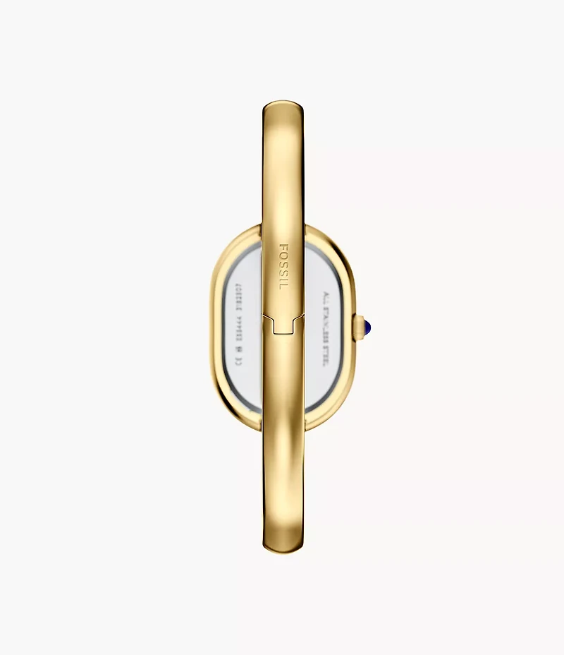 Sloan Three-Hand Gold-Tone Stainless Steel Watch Bangle