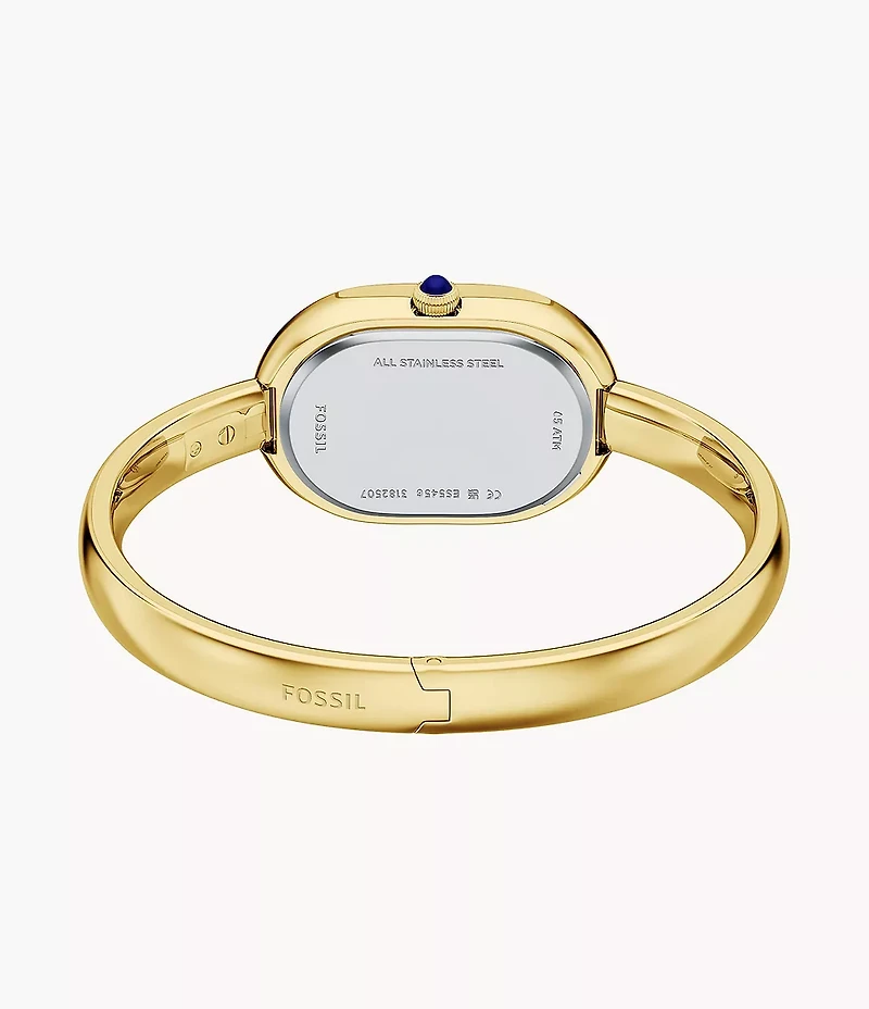 Sloan Three-Hand Gold-Tone Stainless Steel Watch Bangle