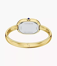 Sloan Three-Hand Gold-Tone Stainless Steel Watch Bangle