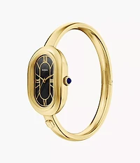 Sloan Three-Hand Gold-Tone Stainless Steel Watch Bangle