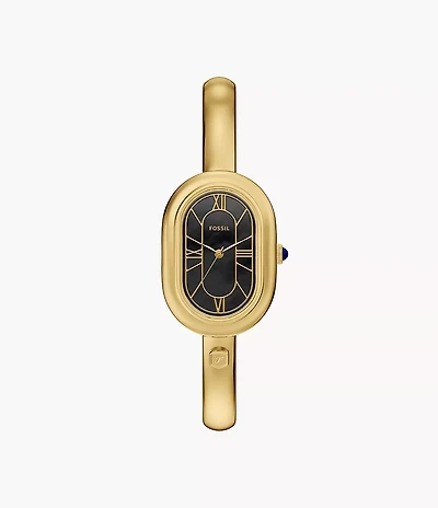 Sloan Three-Hand Gold-Tone Stainless Steel Watch Bangle