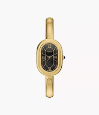 Sloan Three-Hand Gold-Tone Stainless Steel Watch Bangle
