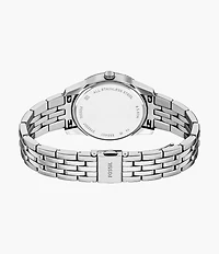 Scarlette Three-Hand Day-Date Stainless Steel Watch