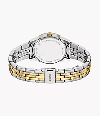 Scarlette Three-Hand Day-Date Two-Tone Stainless Steel Watch