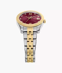 Scarlette Three-Hand Date Two-Tone Stainless Steel Watch