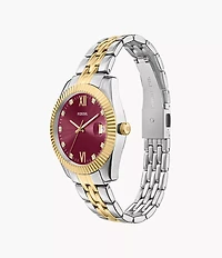 Scarlette Three-Hand Date Two-Tone Stainless Steel Watch