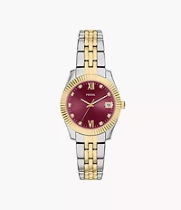 Scarlette Three-Hand Date Two-Tone Stainless Steel Watch