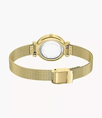 Carlie Mini Three-Hand Gold-Tone Stainless Steel Watch